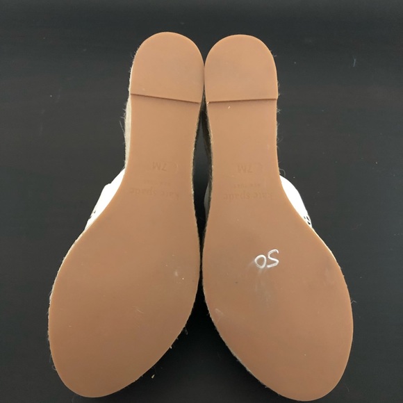 Kate Spade Tia laser cut wedge slip on sandals - Picture 7 of 7